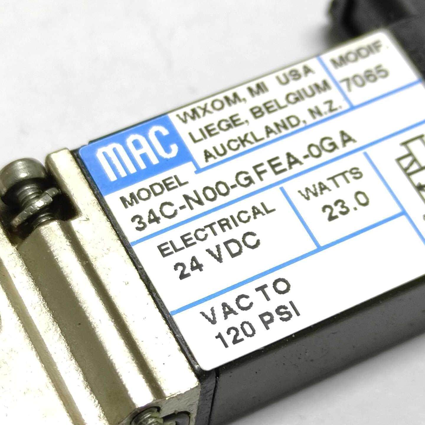 34C-N00-NOO-GFEA-0GA 美国MAC原装拆机99成新电磁阀24VDC 23W