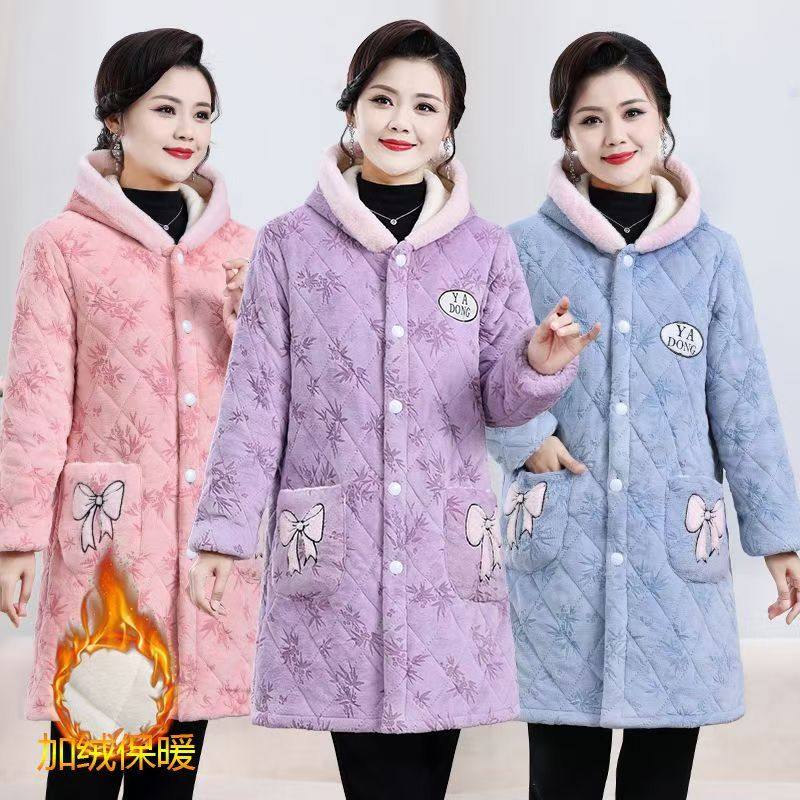 冬季新款加绒加厚棉衣/棉服宽松