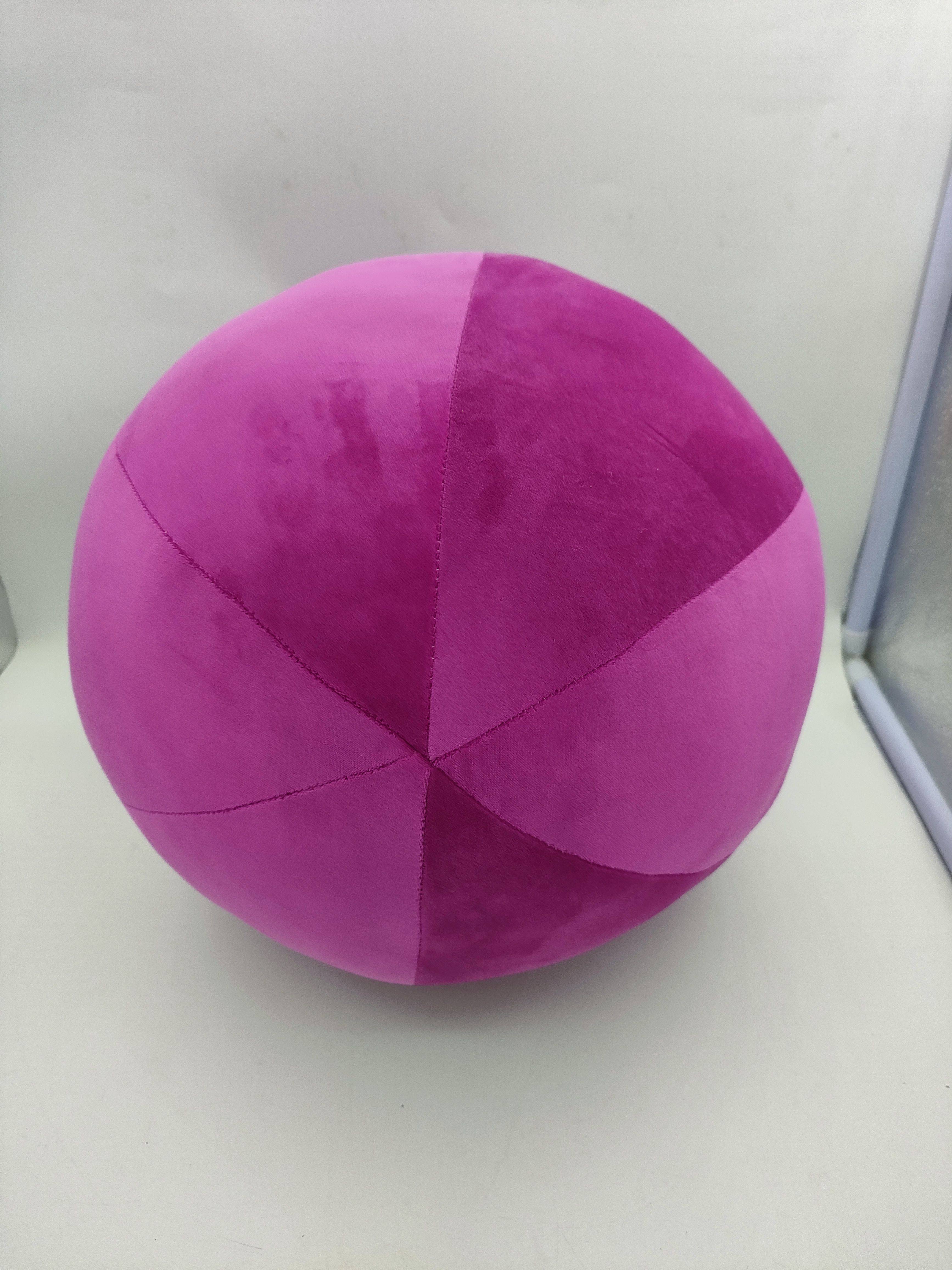 定制深玫红色毛绒球20cm大红球30CM黄色球40cm绿色35CM45cm25cm50