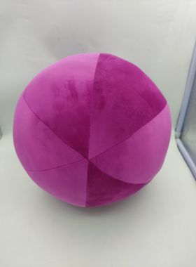 定制深玫红色毛绒球20cm大红球30CM黄色球40cm绿色35CM45cm25cm50