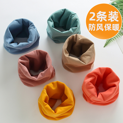 宝宝围脖儿童围巾德绒套头脖套