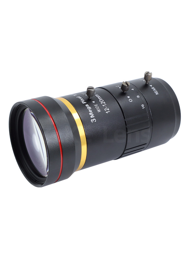 C-마운트 줌 산업용 렌즈 6-12-120MM 렌즈 1|1.8인치 카메라 렌즈 저왜곡 CMOS 렌즈