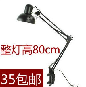 现代时尚型简约美式伸缩台灯工作办公桌夹灯学习灯E27修甲灯修理