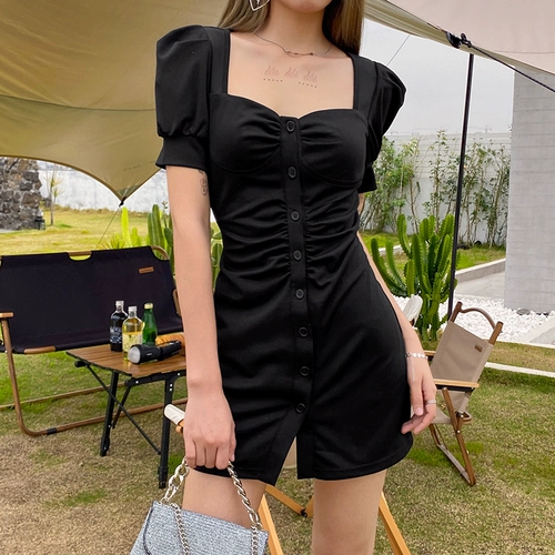 MSYOUCAN RETRO COURT COURD BUCKE CUBES CUBLAR BUBLE RECKBLE DUST Платье Женское хепберн в стиле дикая черная юбка