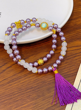 古法沙金紫色月光宝盒六字