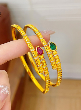 金店同款沙绿色亮面点钻蛇