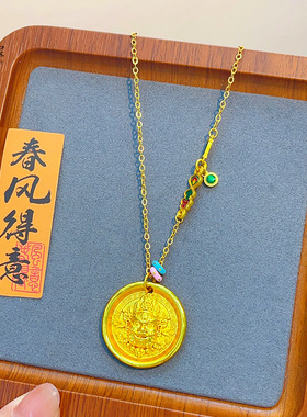 金店同款沙999黄财神手工