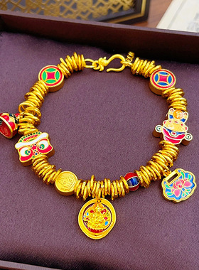 新中式沙金烧蓝珐琅扎基拉