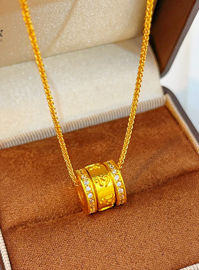 韦雪同款沙金点钻可转动六