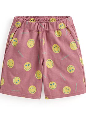 lativ 诚衣 SmileyWorld®竹节棉印花口袋短裤-童