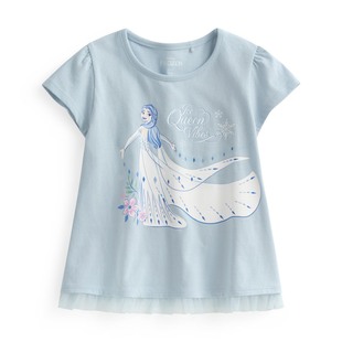 迪士尼系列网纱拼接印花T恤 童 诚衣 lativ