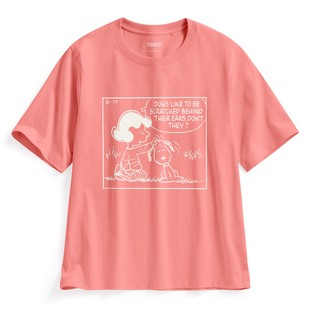 lativ 印花T恤 史努比系列宽版 女 诚衣