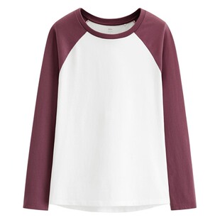 lativ 诚衣 纯棉拉克兰长袖T恤-女