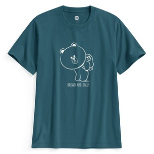 lativ FRIENDS印花T恤 LINE 男 诚衣