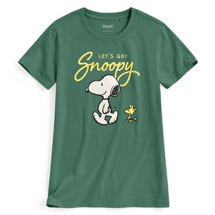 史努比系列印花T恤 女 诚衣 lativ