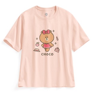 诚衣 LINE 印花T恤 女 FRIENDS宽版 lativ