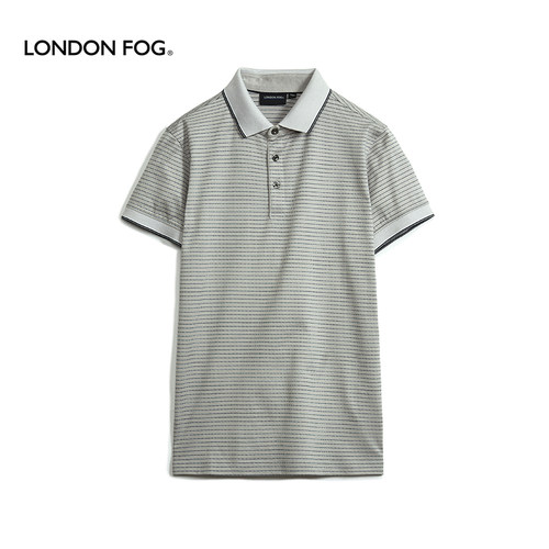 LONDONFOG短袖T恤翻领商务宽松