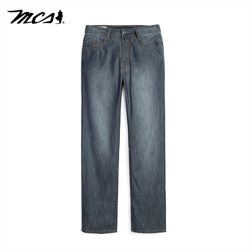 MCS男士牛仔裤春秋季新款