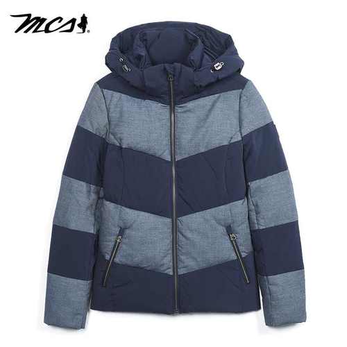 万宝路男装羽绒服秋冬可脱卸帽