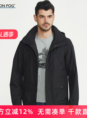 LONDON FOG/伦敦雾男装春夏款商务休闲防风衣夹克单外套LS15WY005