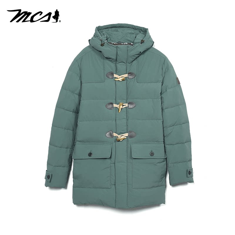 MCS冬季新款男装休闲连帽羽绒服