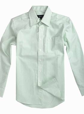 LONDON FOG/伦敦雾品质男士春夏薄休闲棉质条纹长袖衬衫LS11WH004