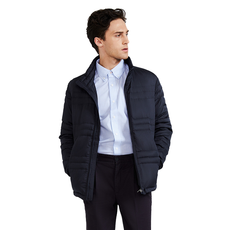 立领外套中年大码羽绒服新品