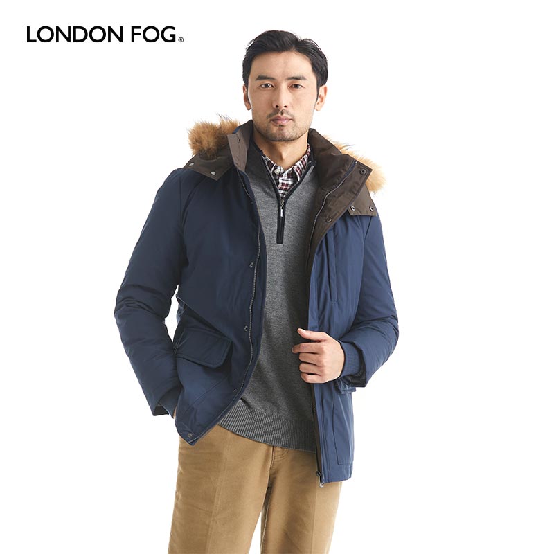 LONDONFOG冬季防风羽绒服男
