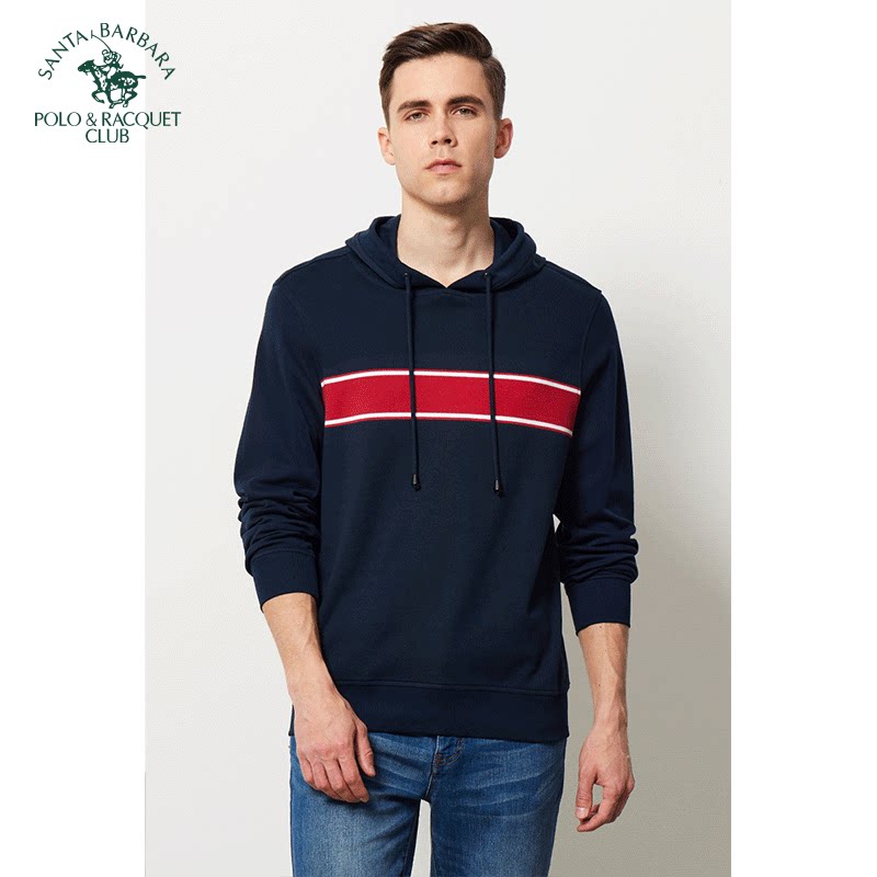 圣大保罗男装卫衣正品春季连帽套头卫衣2025新款春秋男装外套春装