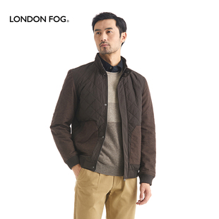 男士 伦敦雾棉服冬季 中年男棉衣保暖休闲立领拼色外套 FOG LONDON