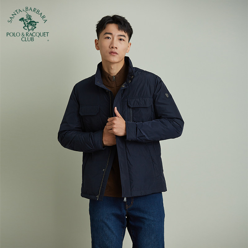圣大保罗休闲立领商务羽绒服男
