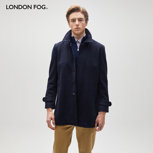 LONDON 伦敦雾男羊毛呢大衣中长商务休闲保暖山羊绒呢子外套 FOG