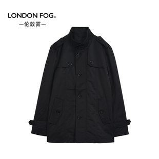 秋冬款 伦敦雾男装 防风夹克男休闲外套翻领宽松风衣男 FOG LONDON