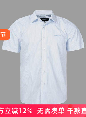 【新品】LONDON FOG/伦敦雾男装夏休闲衬衣棉制短袖衬衫LS13WH105