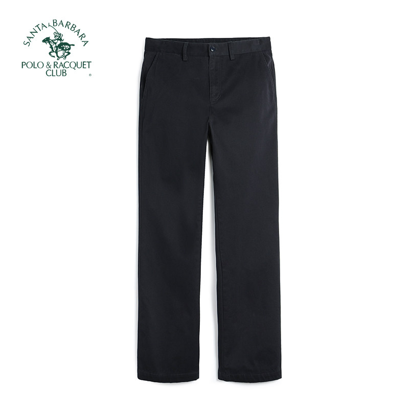 圣大保罗男装宽松版全棉休闲裤秋冬款直筒裤中腰长裤子商务中年裤