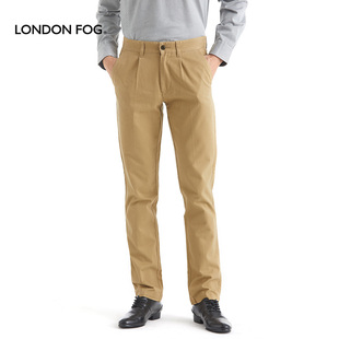 男宽松单褶全棉磨毛长裤 LONDON 秋冬商务休闲裤 伦敦雾男装 子 FOG
