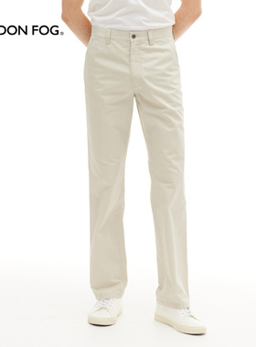 LONDON FOG/伦敦雾男装夏季薄款中高腰宽松直筒裤商务休闲裤长裤