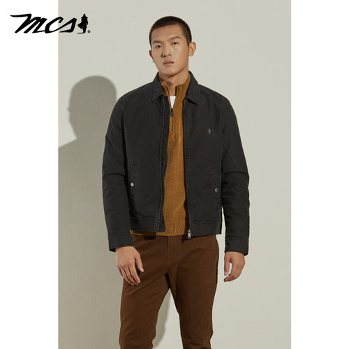 MCS万宝路男装秋冬新款外套夹克