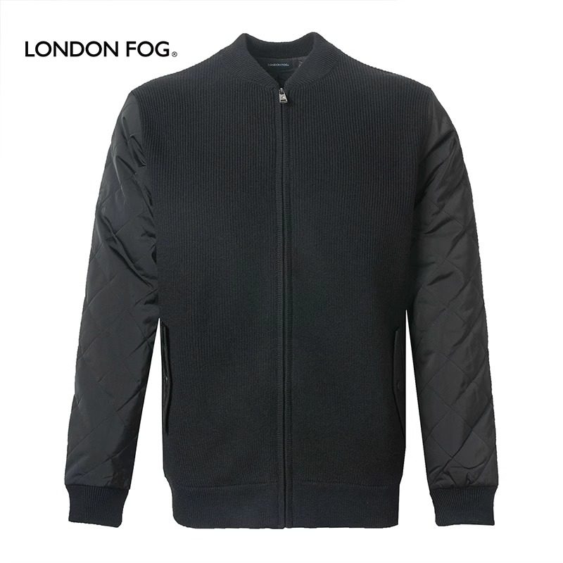 LONDONFOG针织开衫立领卫衣男