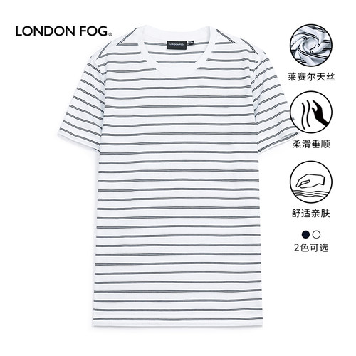 LONDONFOG丝光棉短袖T恤男