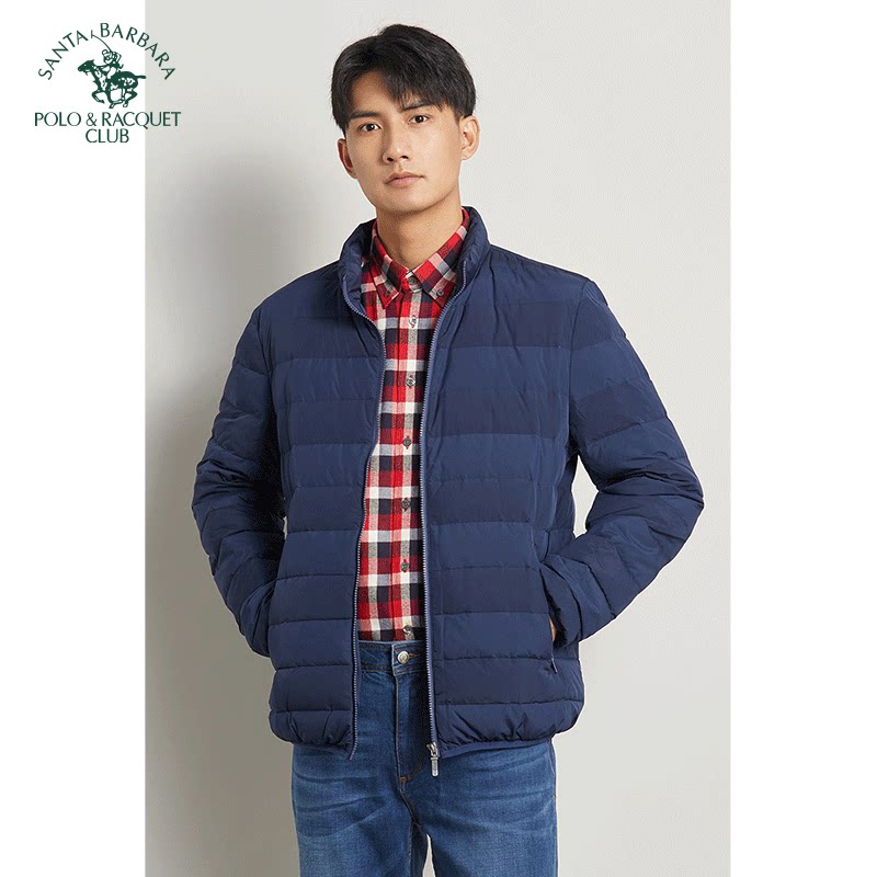 圣大保罗男装修身版羽绒服