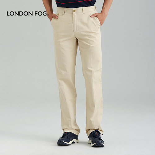 LONDONFOG直筒宽松薄款休闲裤男