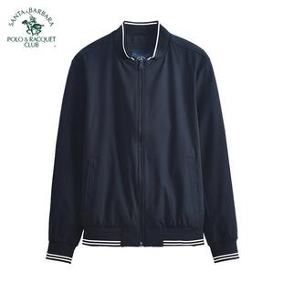 圣大保罗男装 外套秋冬新品 棒球领插袋短款 单外套PW21WJ018M 合身版