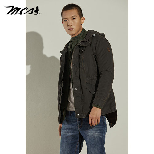MCS厚款秋冬可脱内胆男士棉衣