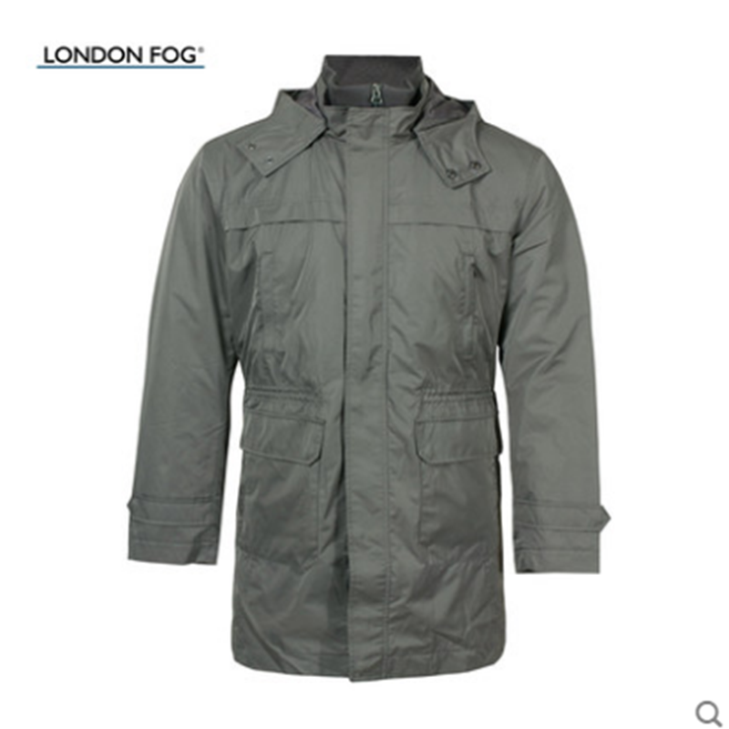 LONDON FOG/伦敦雾品质冬款派克棉服男士中长款风衣外套LW11WF216