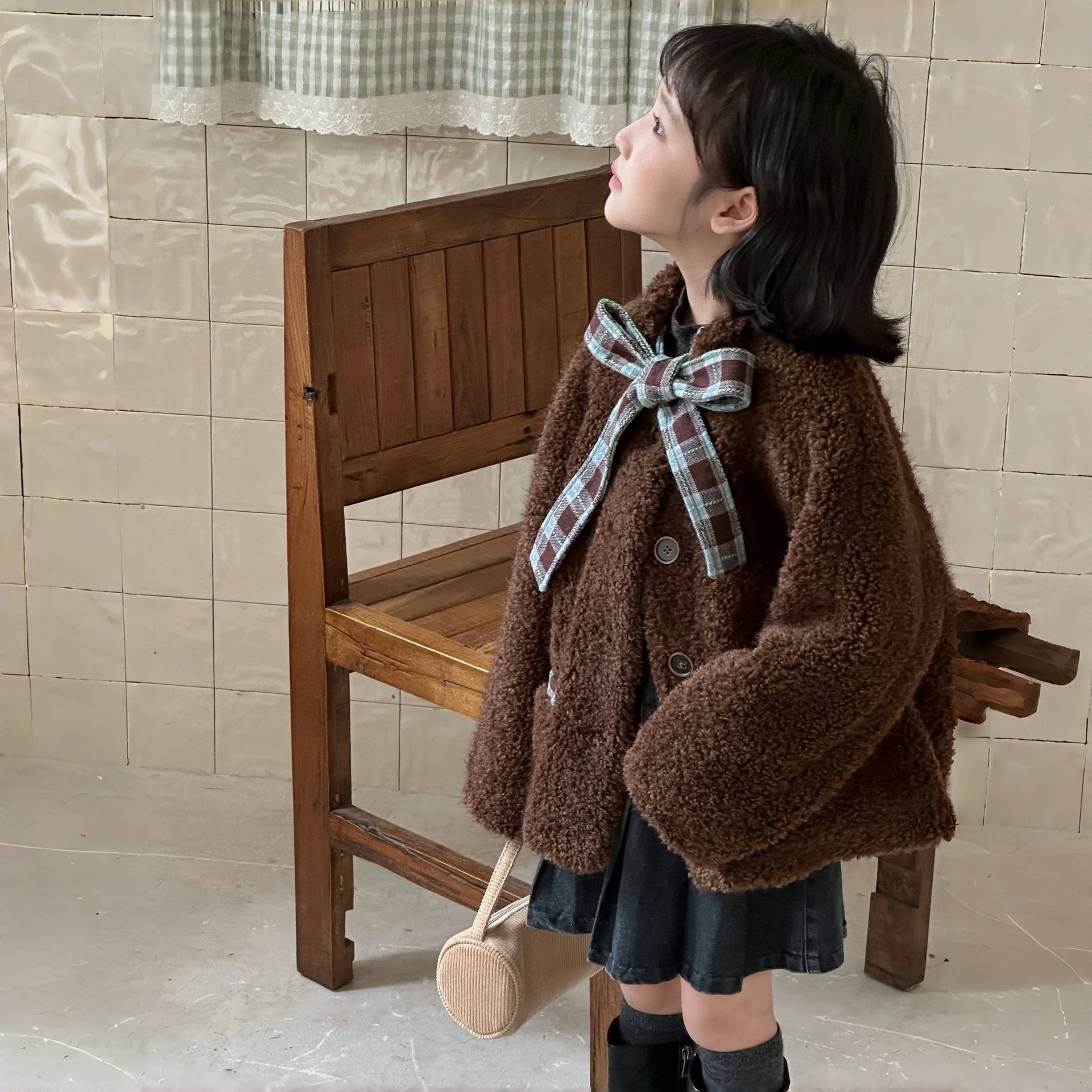 女童皮草外套秋冬装2025新款女童仿羊羔毛上衣加厚毛毛大衣小香风,童装/婴儿装/亲子装,皮草/仿皮草,淘宝优惠券,粉丝福利购,淘宝优惠卷