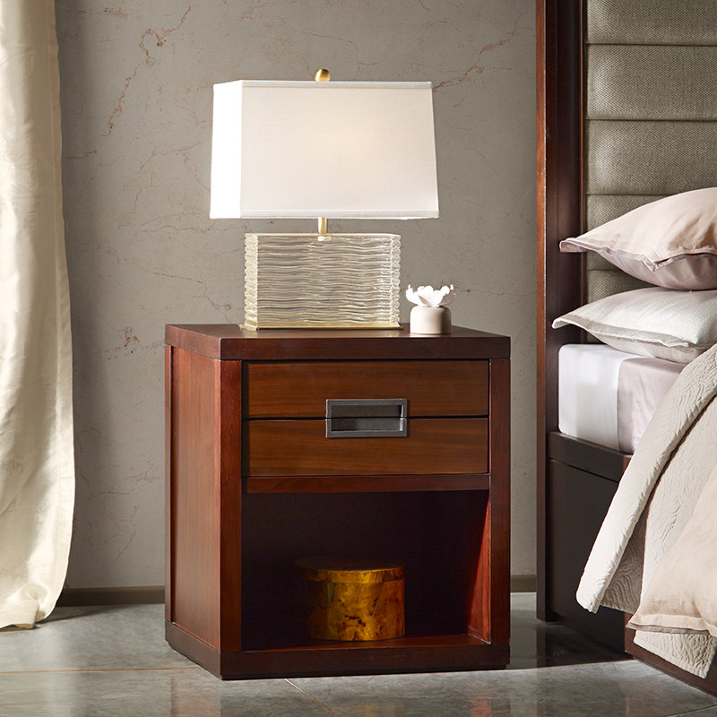 Tao Home Furnishing Galaxy Walnut bedside cupboard American style classical rubber Wooden bed Side cabinet bedroom Storage Lockersin the Residential furniture , Cabinet , Bedside cabinet  category - from Buy2taobao.com to provide professional Taobao agent buy service