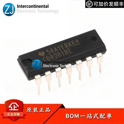 TI原装CD4081BEDIP14与门芯片