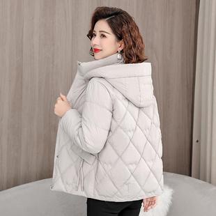 轻薄修身 洋气妈妈羽绒棉服女短款 棉衣显瘦小个子棉袄外套 新款 冬季