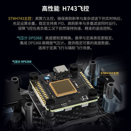 酷飞Axisflying曼塔MANTA5 SE V2宽X FPV穿越机5寸大小O4 PRO图传